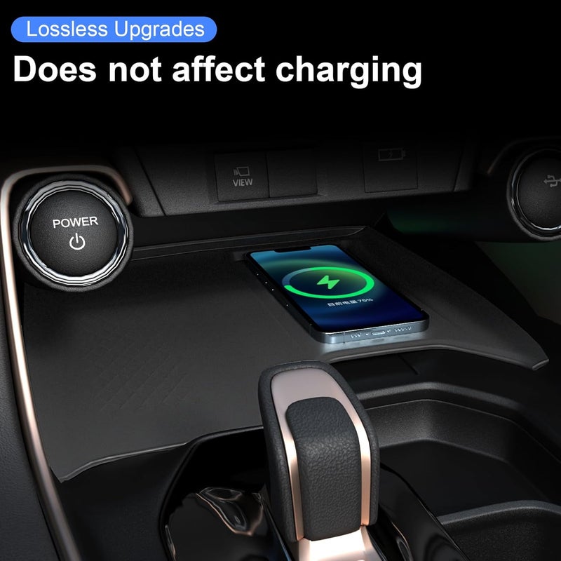 HOUCLEMIC Wireless Charging Anti-Slip Mat for Grand Highlander Accessories, Black Silicone Protective Pad for 2026 2025 2024 Grand Highlander Accessories - Image 2